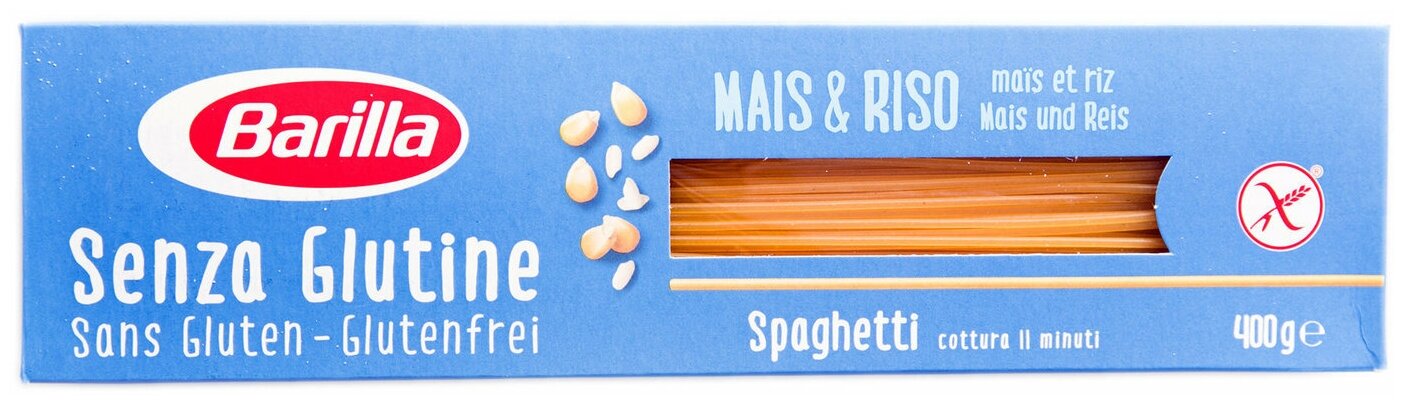 Barilla Макароны Senza Glutine Spaghetti n.5 без глютена, 400 г - фотография № 4