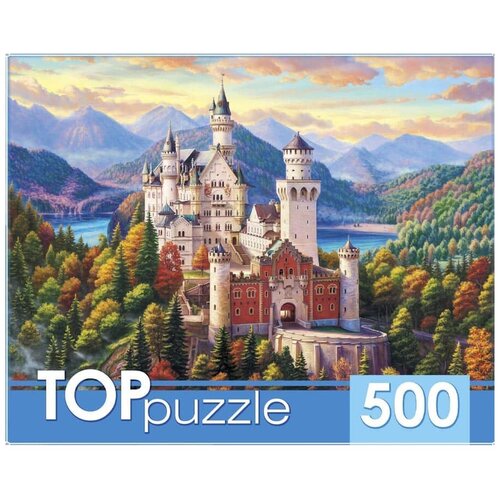 TOPpuzzle. Пазлы 500 элементов. ХТП500-4226 бавария. Замок нойшванштайн