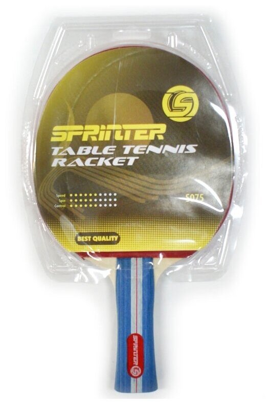 Ракетка для игры в настольный теннис Sprinter. S-075)