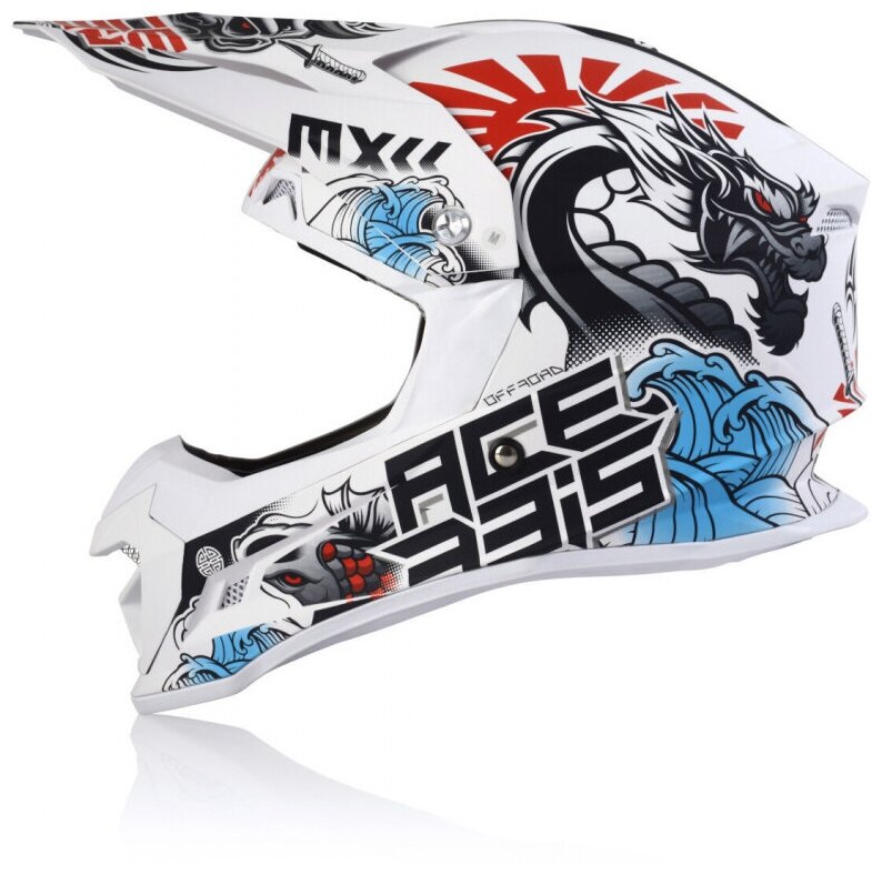 Acerbis Шлем кроссовый Profile 4 White/Blue/Red