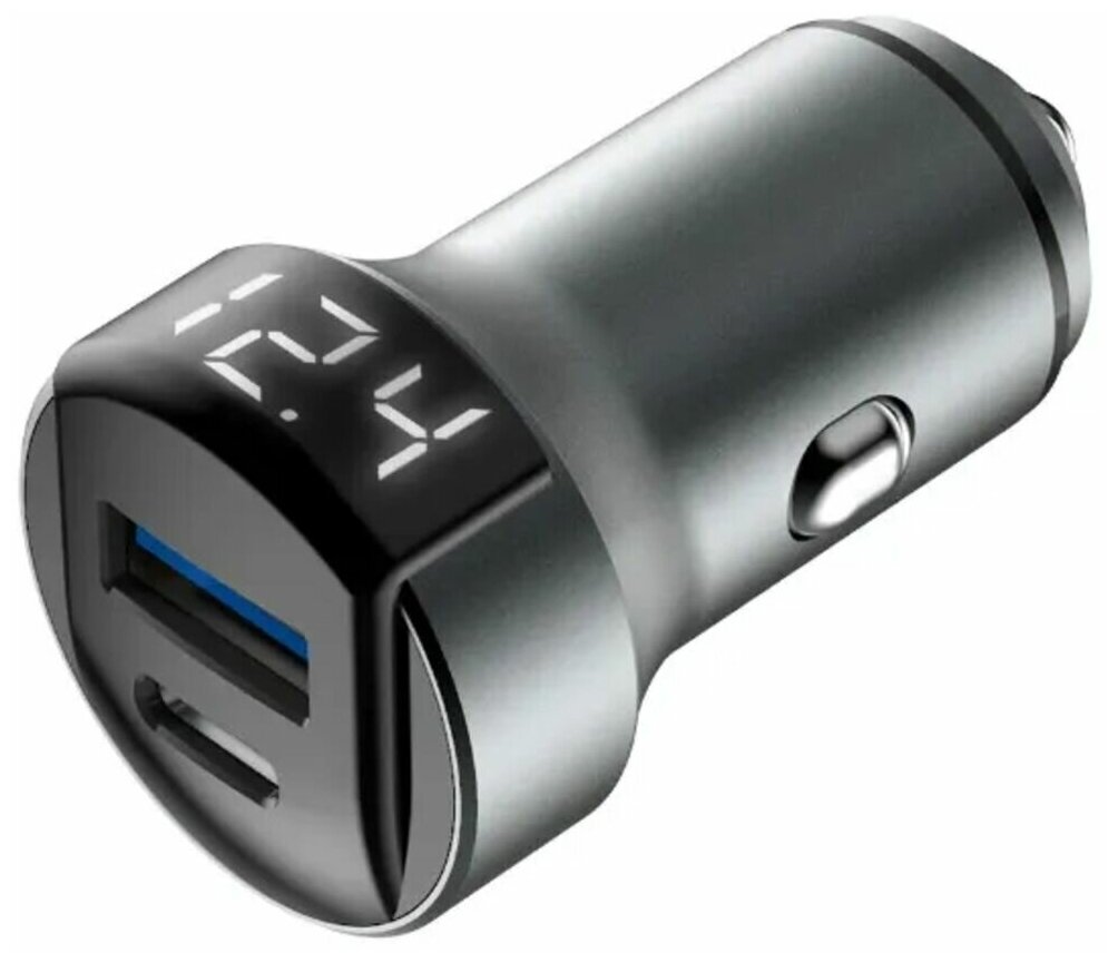 Автомобильное зарядное устройство Olmio, 38W, 2 USB, 6A, QuickCharge3.0, PowerDelivery