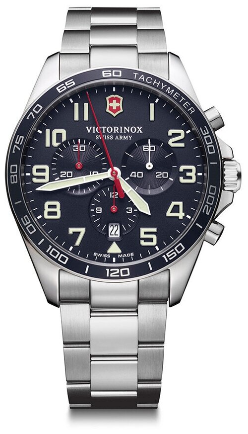 Наручные часы VICTORINOX Fieldforce 241857, черный, серебряный