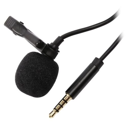 Микрофон петличный mObility mini jack 35mm Aux черный 46000₽