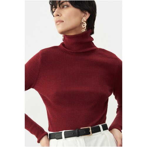 фото Водолазка из шерсти lesyanebo бордовый