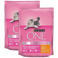 PURINA ONE для котят с курицей и злаками (0,2 + 0,2 кг)