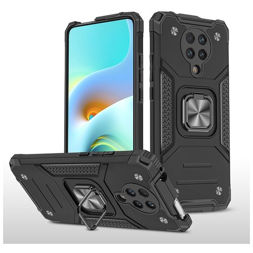 Противоударный чехол Legion Case для Xiaomi Poco F2 Pro черный magnetic case for xiaomi pocophone f2 pro case double sided full protected tempered glass case on for redmi k30 pro poco f2 pro