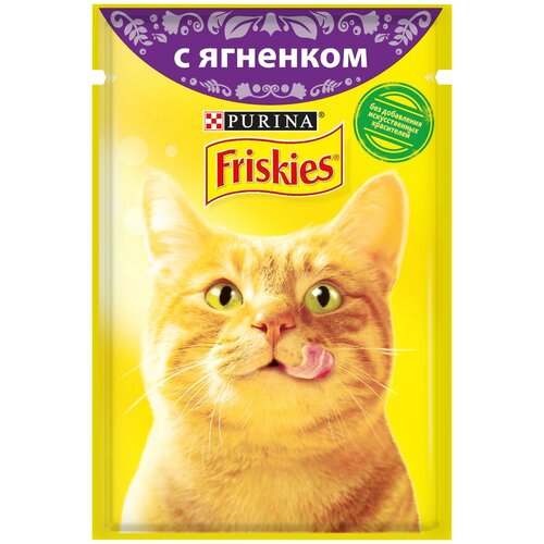 Friskies Паучи Кусочки в подливе с Ягненком для кошек 12261837123839031247877312443571 0,085 кг 24813 (2 шт)