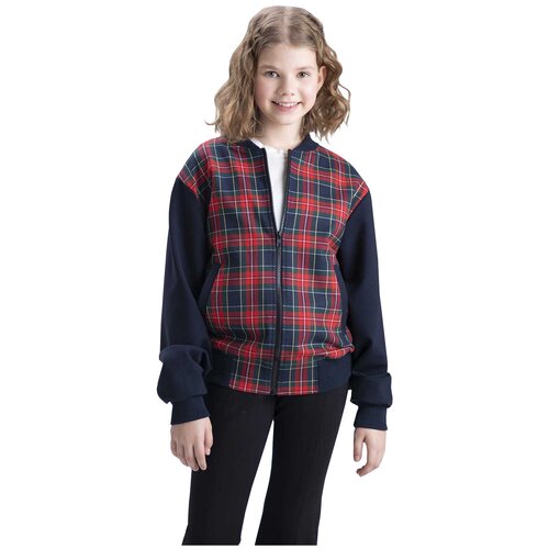 фото Куртка бомбер desk красная клетка rttkids
