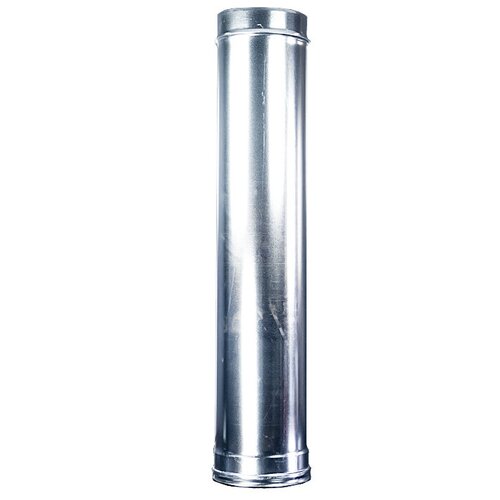 Дымоход труба 1 м оцинкованная сталь 0,5 мм Металлик и Ко (120 мм)
