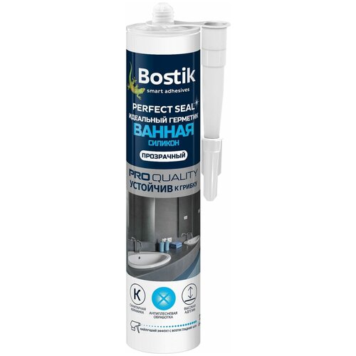 Герметик Ванная Силикон прозрачный Bostik Perfect Seal 280мл