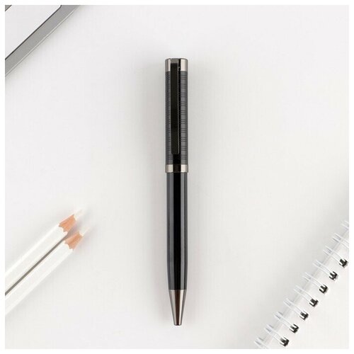 Ручка рефленая цвет черный, металл, 0.1 мм, 5 шт.
