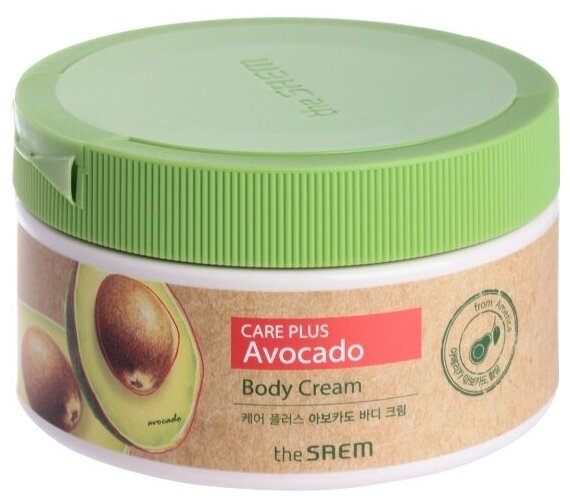 Крем для тела The Saem Natural Daily Avocado с экстрактом авокадо, 300 мл