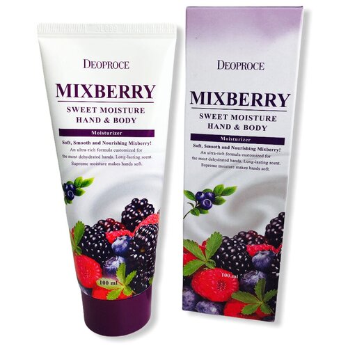 Крем для рук и тела «Лесные ягоды» Deoproce Mixberry Sweet Moisture Hand & Body 100ml