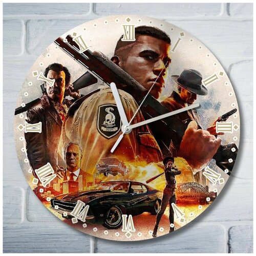 Настенные часы УФ Игры Mafia 3 ( Линкольн Клей, Мафия, 70 - ые годы ) - 6117