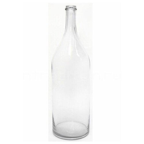 Стеклянная бутыль ручной работы четверть 3,075 литра / бутылка для самогона / емкость для хранения/ бутыль для хранениябутыль