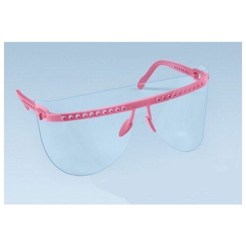 Кристидент/Очки защитные многоразовые со сменными щитками, розовые очки защитные кристидент голубые