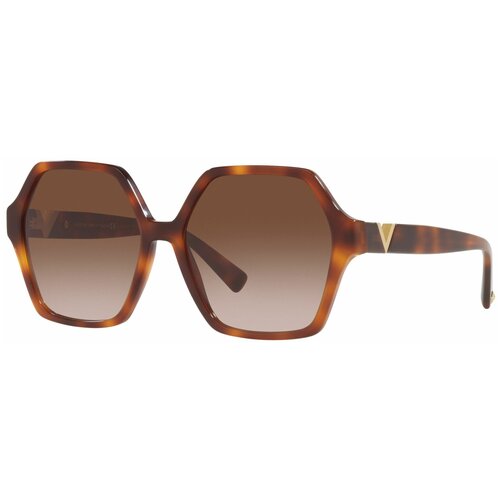 фото Солнцезащитные очки valentino, с защитой от уф, градиентные, для женщин, коричневый