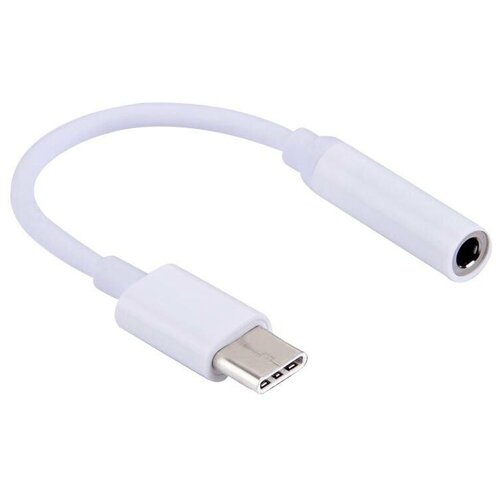 Переходник для наушников Type-C на 3.5 mm Jack Adapter, белый переходник usb type c 3 5 mm jack белый