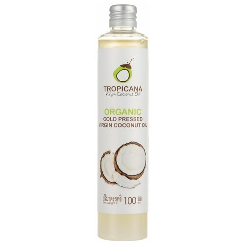 Масло для тела Tropicana Virgin Coconut Oil Кокосовое масло 100 мл. (винтовая крышка, не спрей)