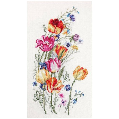 Набор для вышивания Цветы весны 15 x 30 см марья искусница 04.004.14
