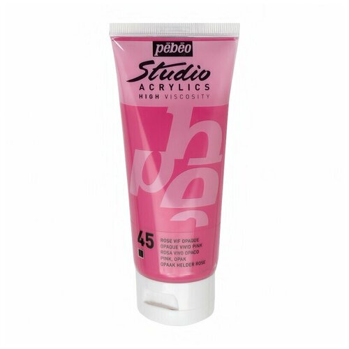 Краски акриловые PEBEO Studio Acrylics 100 мл 831-045 ярко-розовый