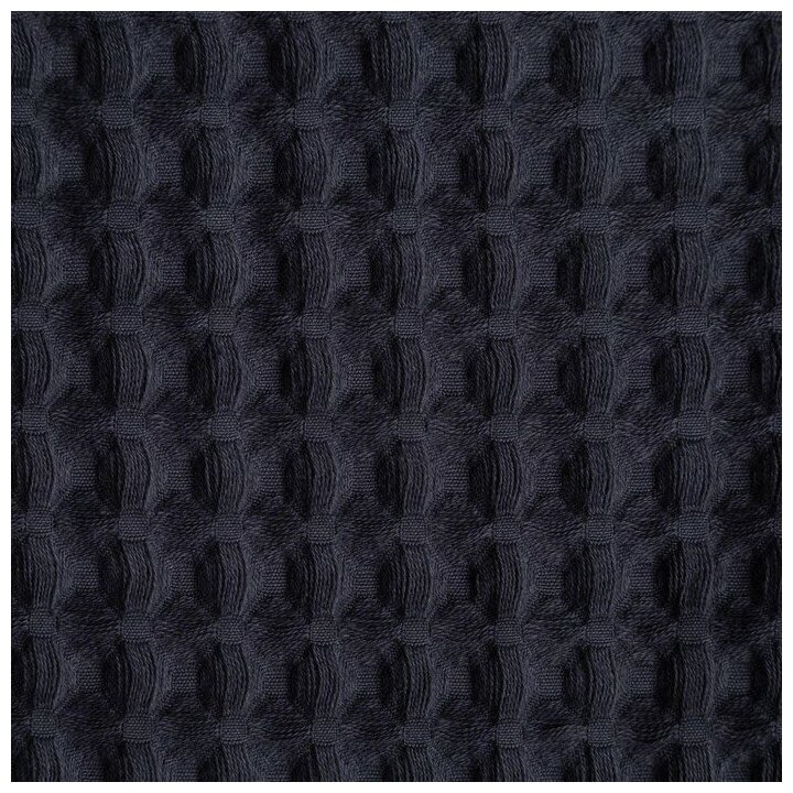 Парео вафельное банное Этель "Boho" 80*145 см. цвет темно-серый, 100% хлопок,290 гр/м2 - фотография № 11