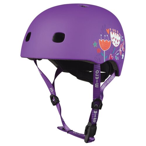 Шлем детский защитный Micro - цветочный (S) BOX (V2) защитный шлем micro crown rw6 blue