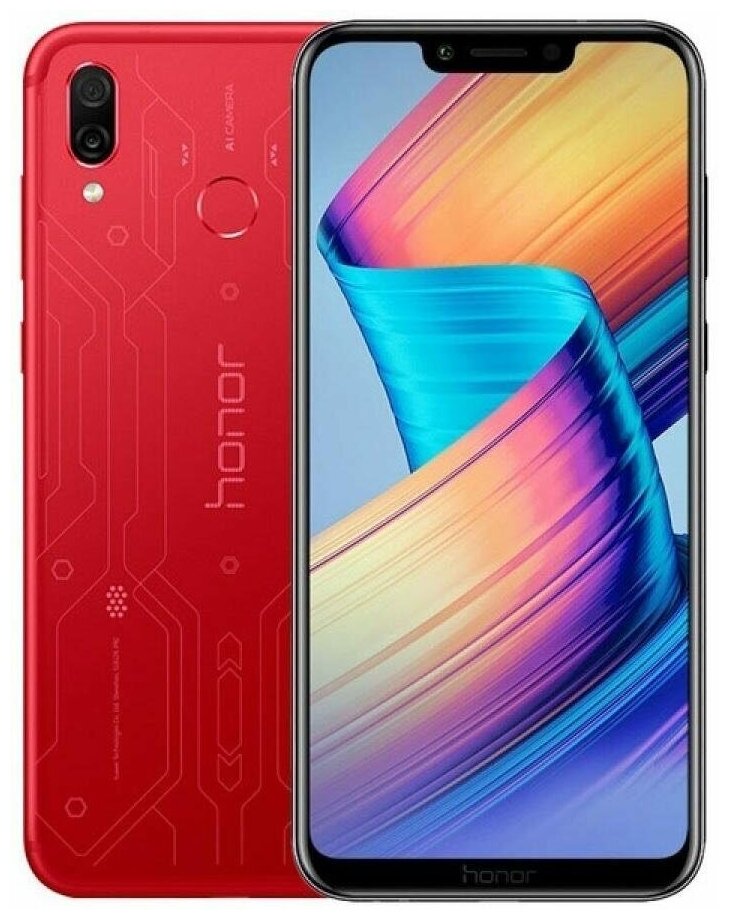 Смартфон HONOR Play 4/64 ГБ, Dual nano SIM, рубиново-красный