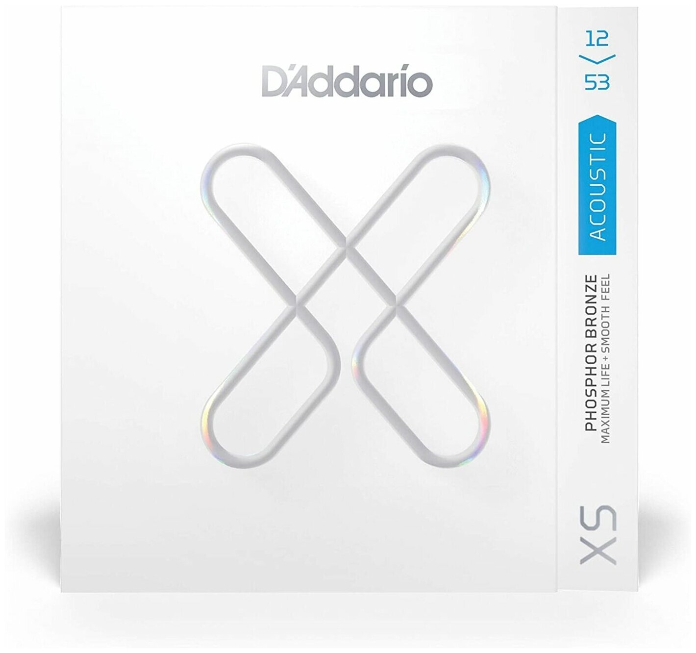 Струны для акустической гитары D'Addario XSAPB1253 12-53, фосфорная бронза с покрытием XS