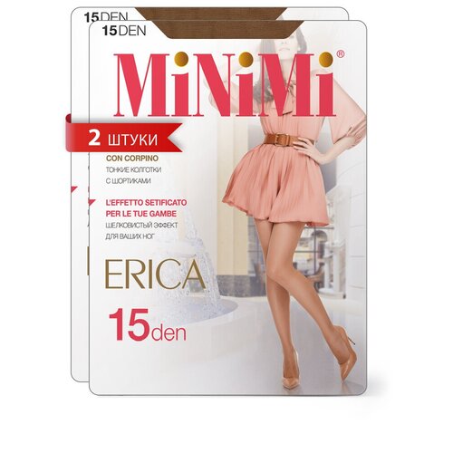 Колготки  MiNiMi Erica, 15 den, 2 шт., бежевый