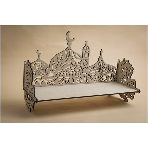 Полка резная деревянная 