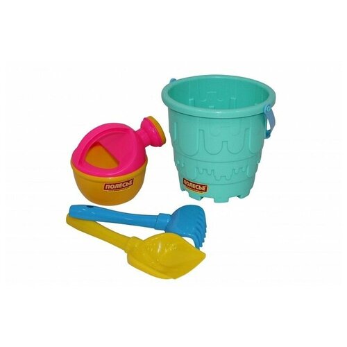 Набор №516: Ведро-замок большое, лопатка №5, грабе