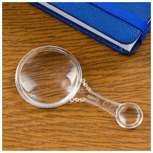 Лупа с прозрачным корпусом 3х 6х d4см 225₽