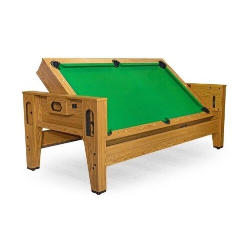 Cтол-трансформер «Twister» 3 в 1 (бильярд, аэрохоккей, настольный теннис, 217 х 107,5 х 81 см, дуб)