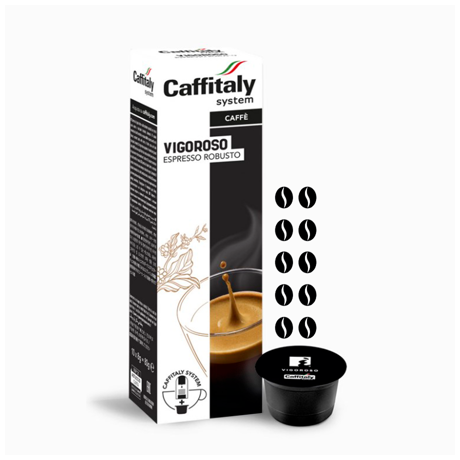 Кофе в капсулах Caffitaly System Ecaffe Vigoroso, 30 капсул, для Paulig, Luna S32, Maia S33, Tchibo, Cafissimo - фотография № 1