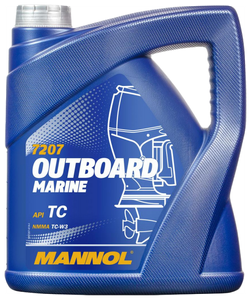 Синтетическое моторное масло Mannol Outboard Marine 7207, 4 л