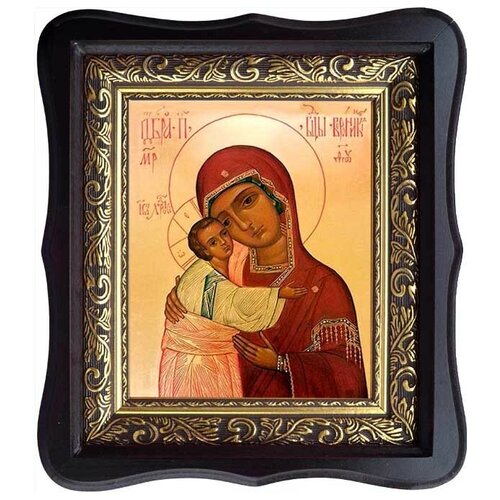 седмиезерная икона божьей матери одигитрия на холсте Воронинская икона Божьей Матери (Одигитрия) на холсте.