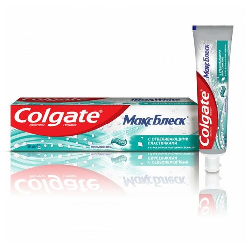 Colgate-Palmolive Colgate Макс Блеск отбеливающая зубная паста 50 мл зубная паста colgate макс блеск отбеливающая 50 мл