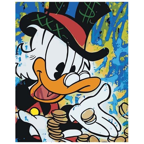 Картина по номерам ЖПН Скрудж МакДак и деньги 2 40x50 см картина скрудж макдак duck tales 60х80 см синтетический холст