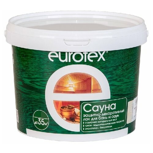 Масла для бани и сауны рогнеда EUROTEX сауна защитно-декоративный лак для бань и саун бесцветный 25кг 1649₽