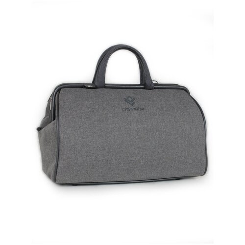 фото Сумка дорожная cityvalise, 10 л, 23х28х43 см, ручная кладь, серый