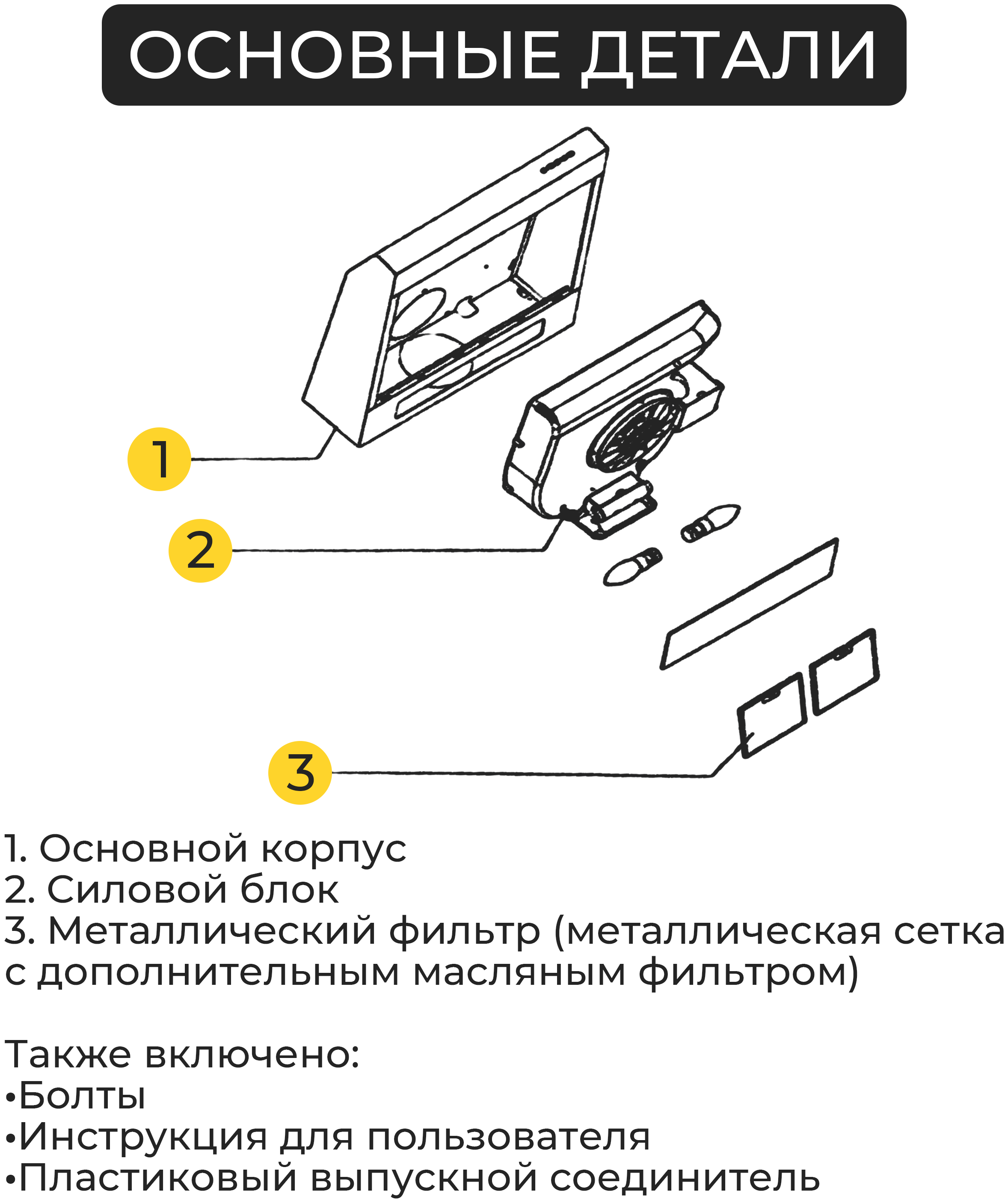 Вытяжка кухонная 50 см, Vector V 3050, 380 куб.м/ч, 103 Вт, угольный фильтр, белая - фотография № 7