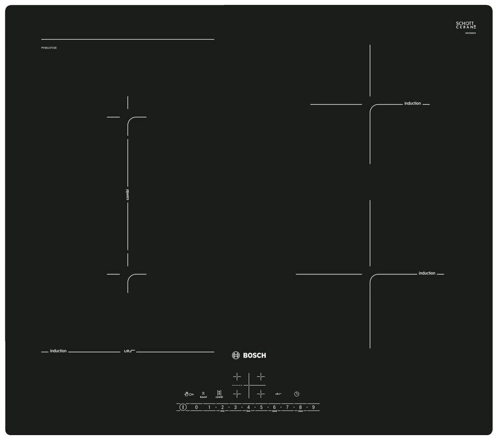 Индукционная варочная панель Bosch PVS611FC5Z - фотография № 4