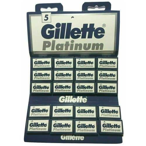 лезвия для т образного станка gillette rubie plus 5 шт GILLETTE RUBIE PLATINUM лезвия 20*5шт.