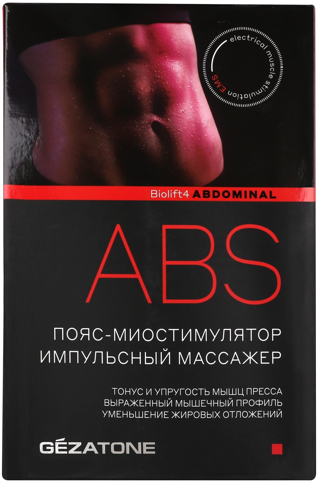 Пояс-миостимулятор GEZATONE Biolift4 Abdominal M10 для мышц живота