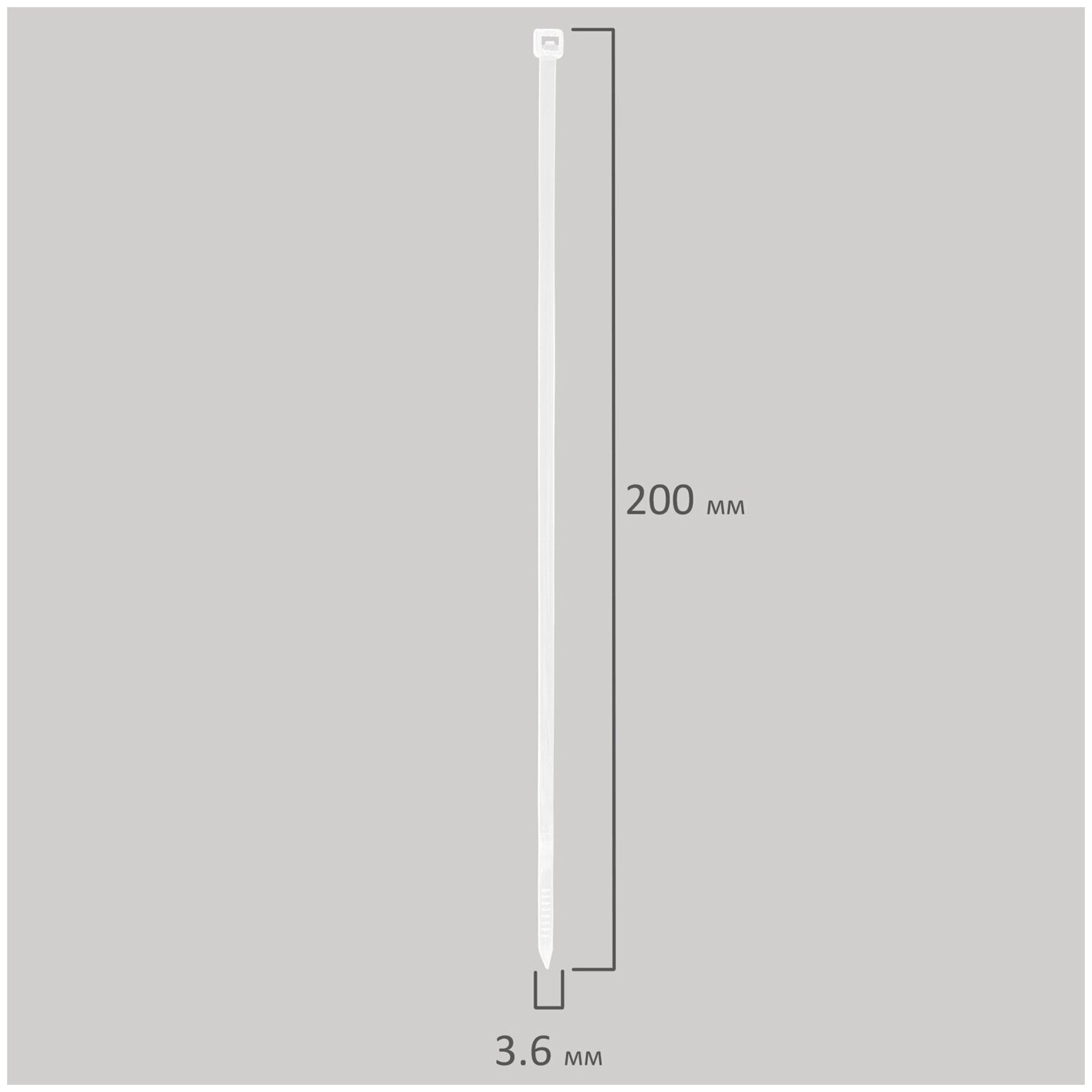 Хомут кабельный нейлоновый бел. 3.6х200 (уп.100шт) TOKOV ELECTRIC TKE-HNS-3.6-200-W/100 - фотография № 19