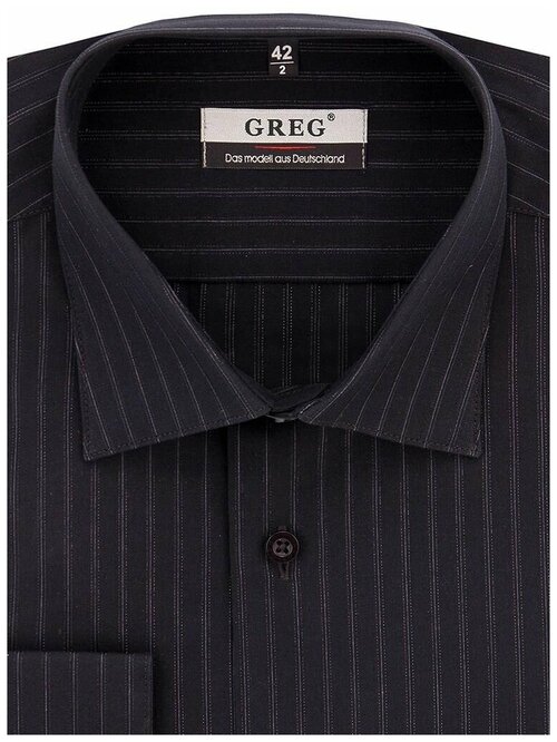 Рубашка GREG, размер 174-184/38, черный