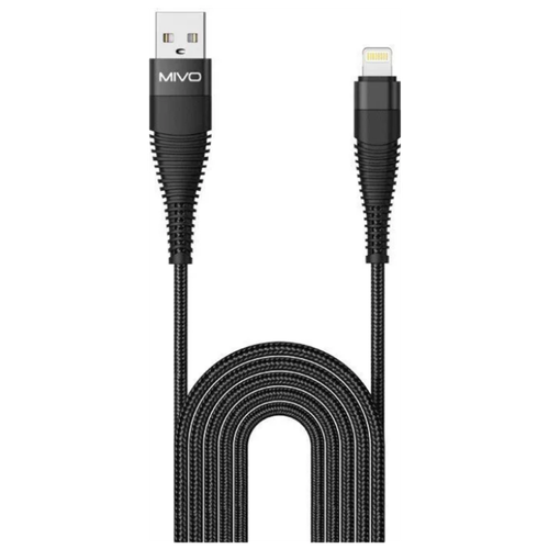 Кабель USB-Lightning MIVO MX-61L 3 м, 5 В/ 2.4 А зарядное устройство для Apple Ipad / DATA CABLE кабель usb lightning mivo mx 61l 3 м 5 в 2 4 а зарядное устройство для apple ipad data cable