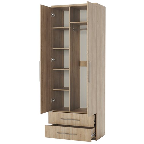 Шкаф комбинированный с ящиками Мелодия МКЯ-22 110х60 Дуб Сонома
