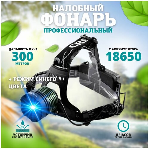 Фонарь налобный яркий X-BALOG FL-168